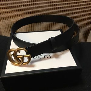 Gucci Belt Women Black Leather